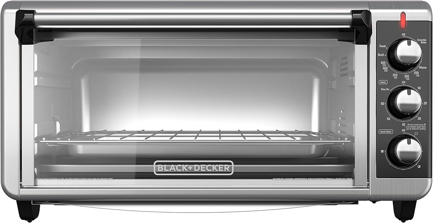 BLACK+DECKER Slice Extra Wide Convection Toaster Oven, Fit