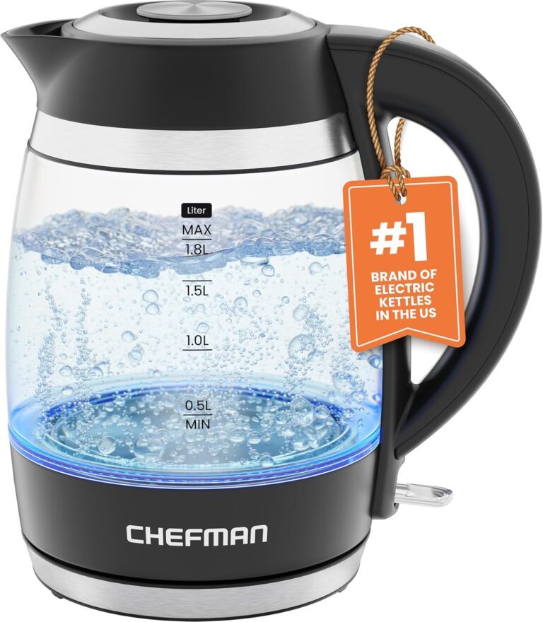 Chefman Electric Kettle, L W, Hot Water Boiler, Remov