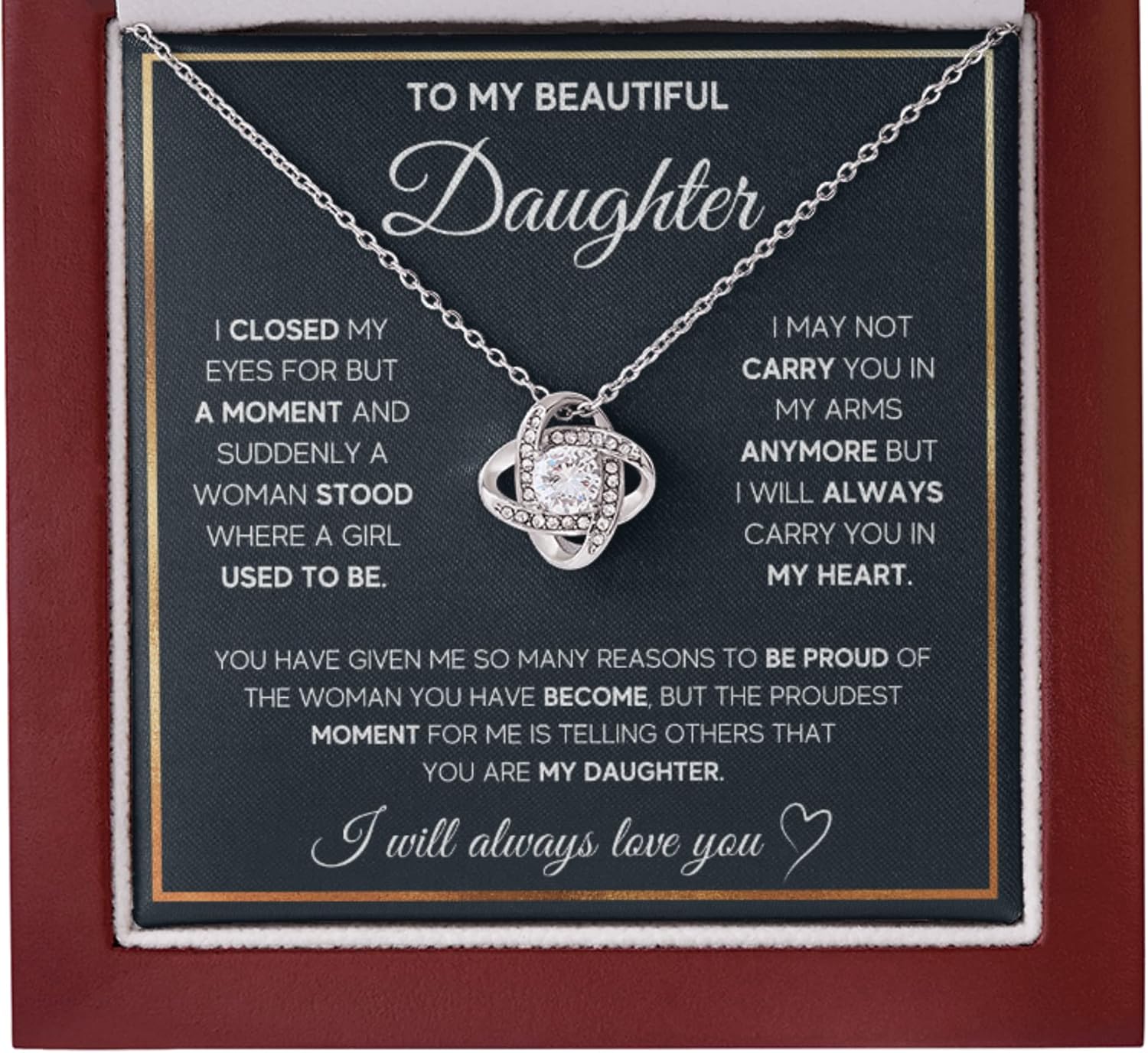 FG Family Gift Mall Birthday Gifts For Daughter Necklace, Fa