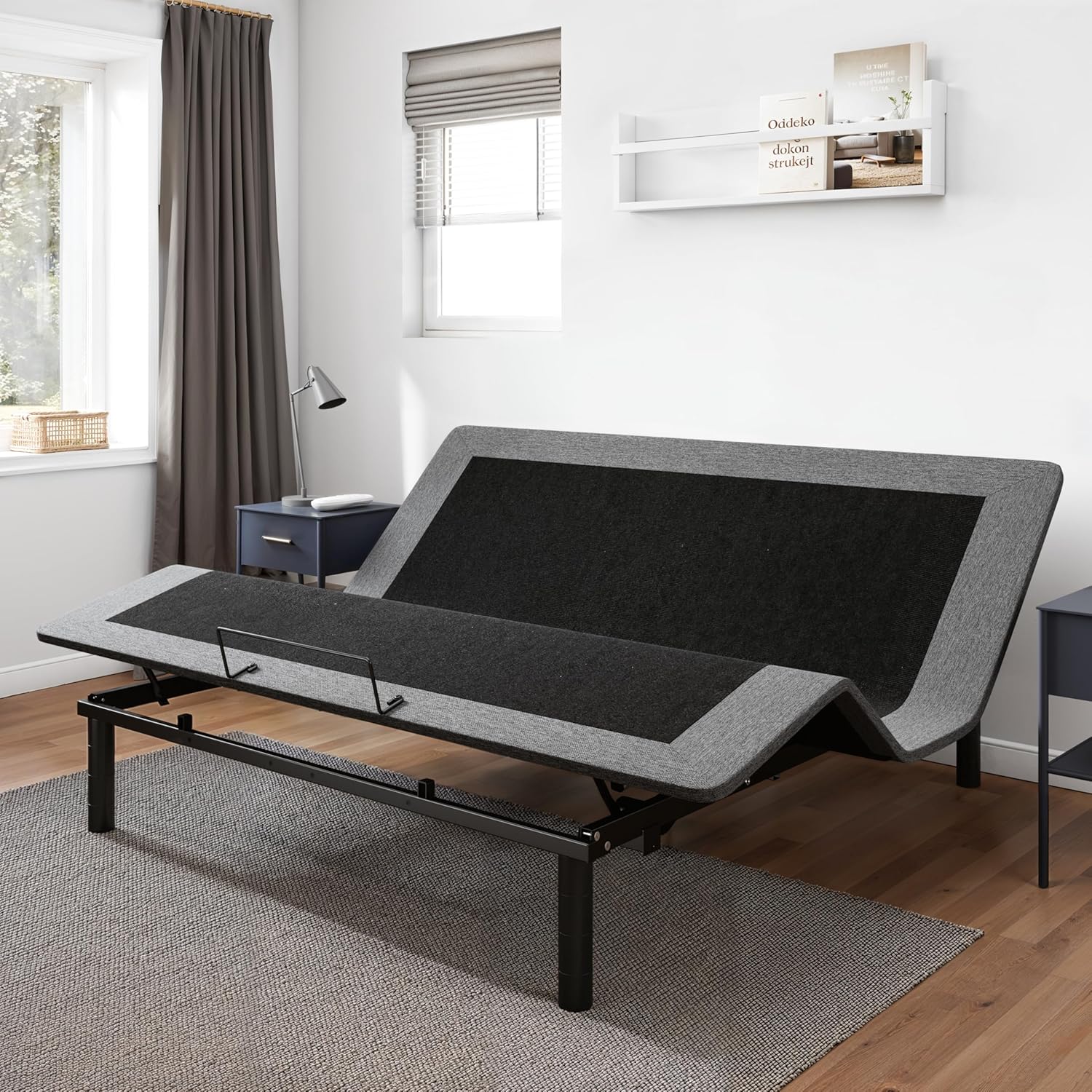 Ergonomic King Size Adjustable Bed Base with Adjustable Legs