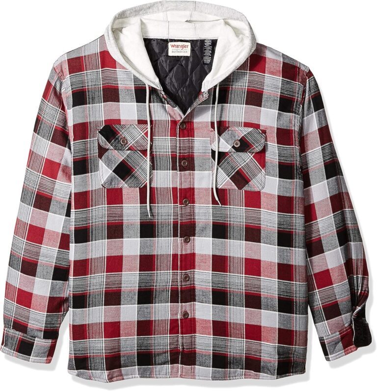 Wrangler Authentics Men's Long Sleeve Quilted Lined Flannel