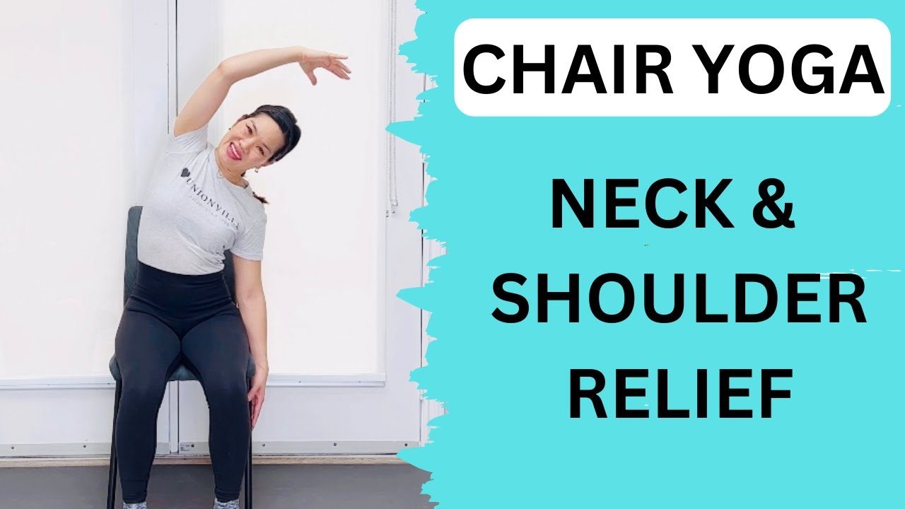 Chair Yoga: Gentle Stretches for Neck & Shoulders min