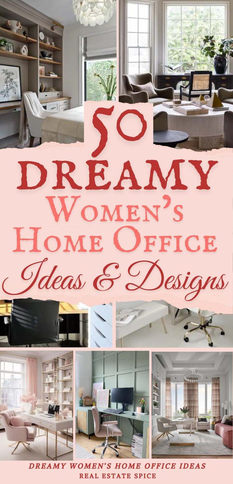 Create Your Dream Home Workspace! 50 Gorgeous Women’s Home Office Ideas and Design Tips