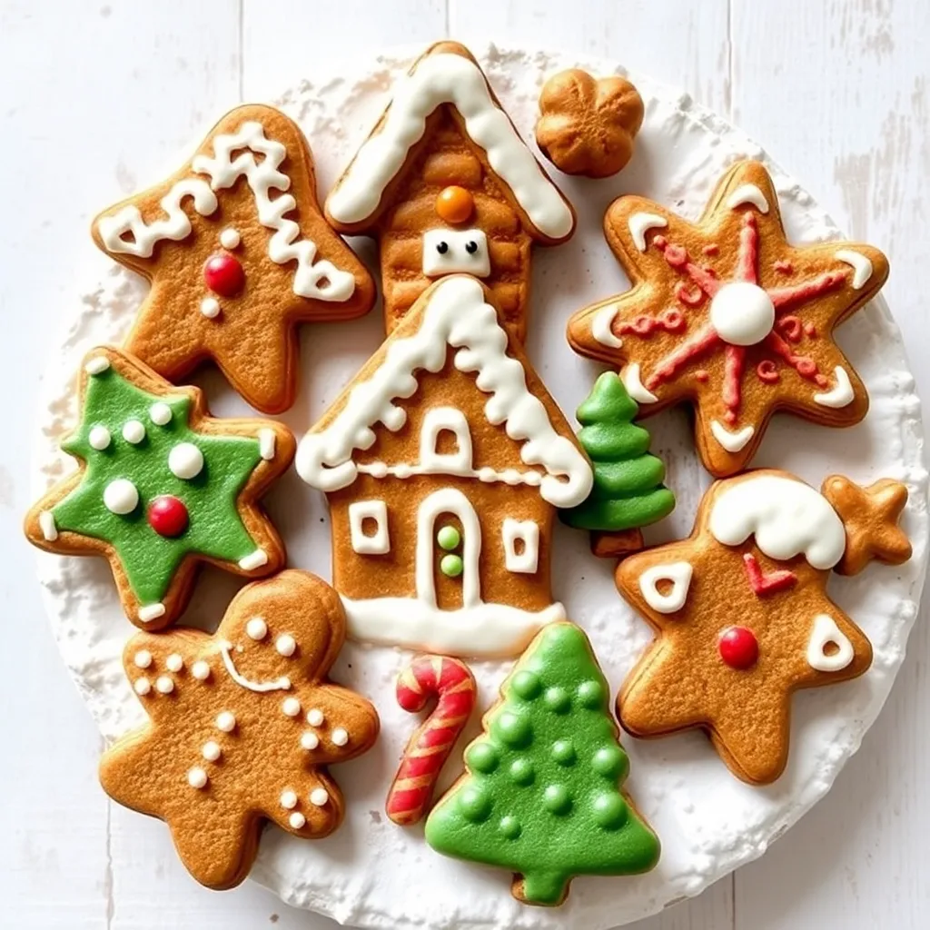 Gingerbread biscuits and cookies Wonderland