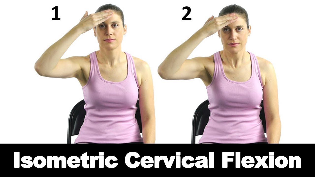 Isometric Cervical Flexion for Neck Strengthening Ask Doctor Jo