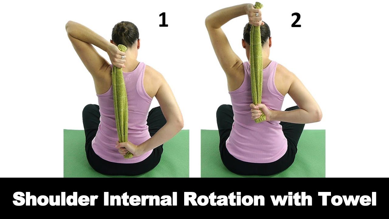 Shoulder Internal Rotation with Towel Ask Doctor Jo