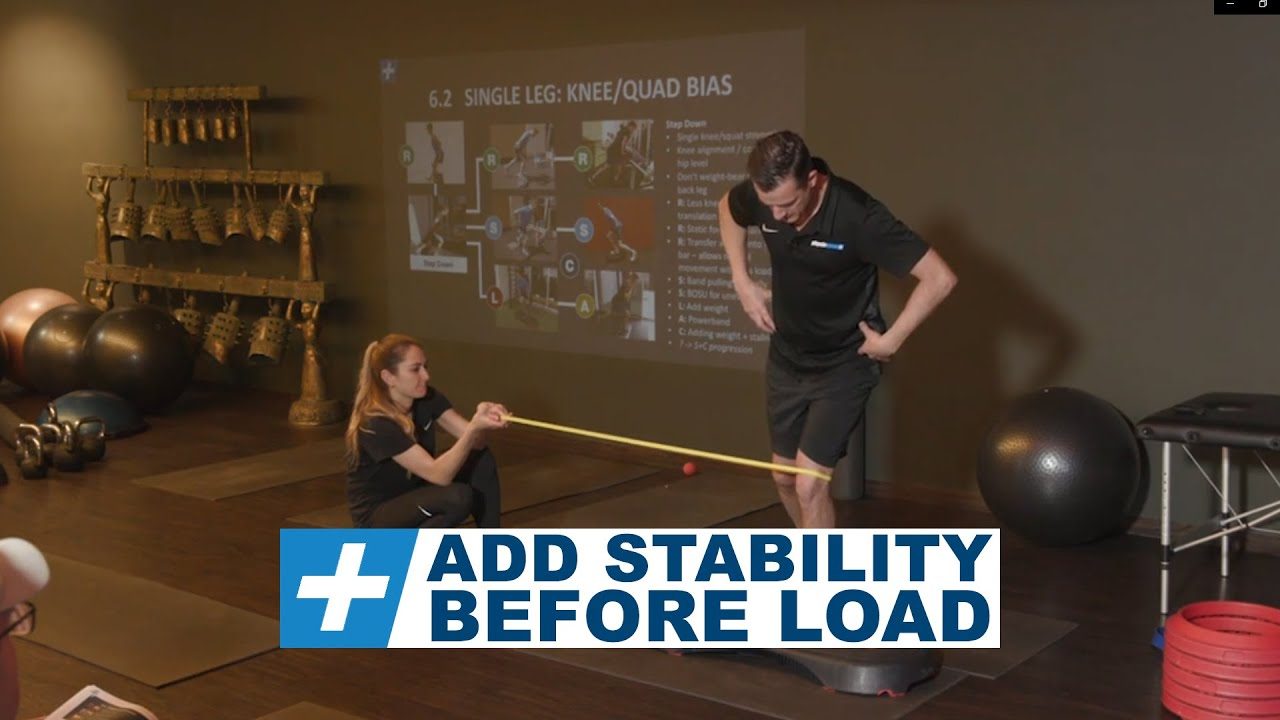 Step down: Add stability before Load | Tim Keeley |