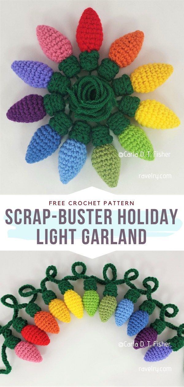 Winter Crochet Garlands – Free Patterns