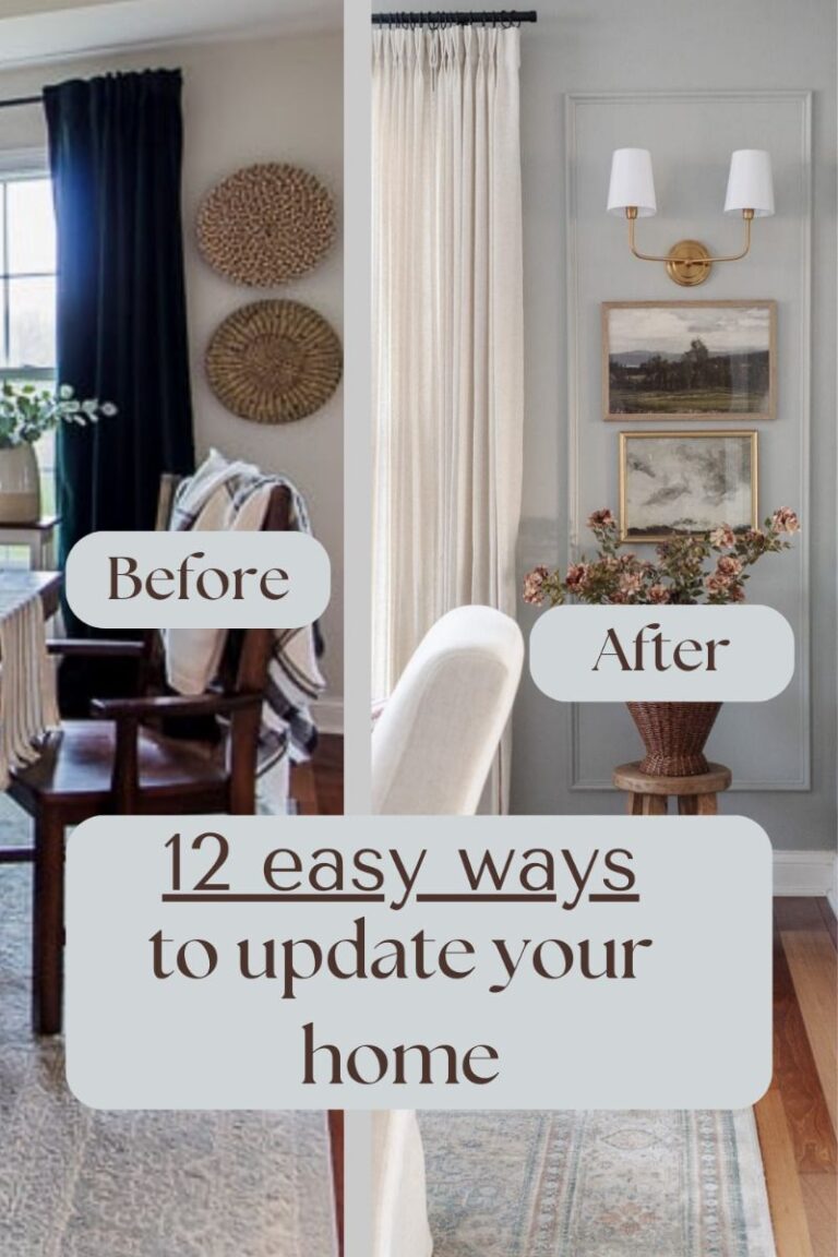 12 Easy ways to update your home