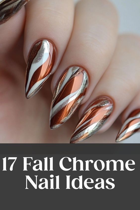 17 Jaw-Dropping Fall Chrome Nails for Your Next Mani