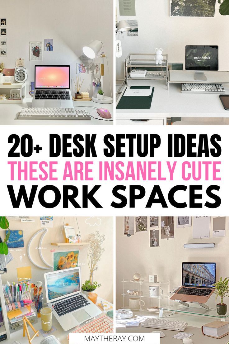 20+ Cute & Aesthetic Desk Decor Ideas - Create the Best Work Space