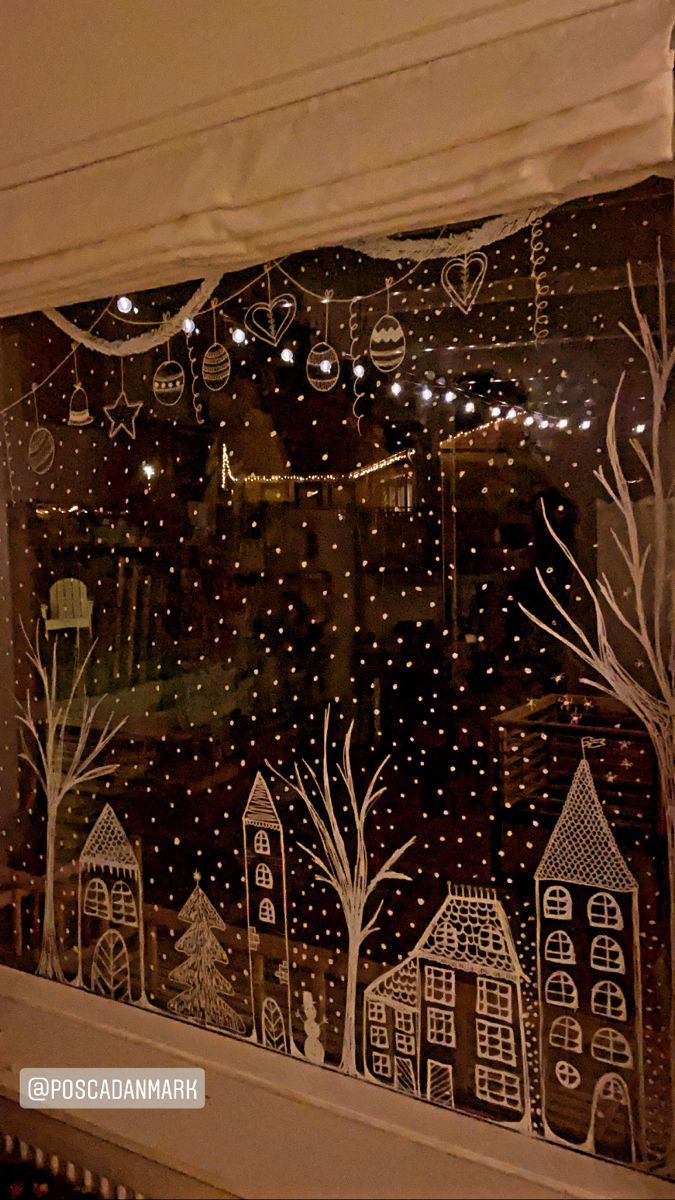 30 Cute Christmas Window Painting Ideas - Nikki's Plate