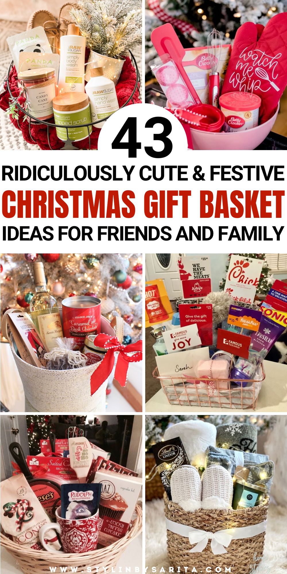 43 Ridiculously Cute And Festive Christmas Gift Basket Ideas For Friends And Family