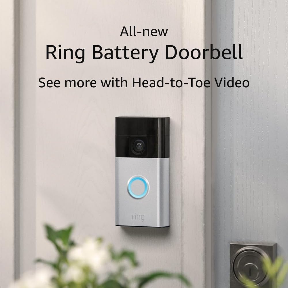 All new Ring Battery Doorbell, Head to Toe Video, Live View