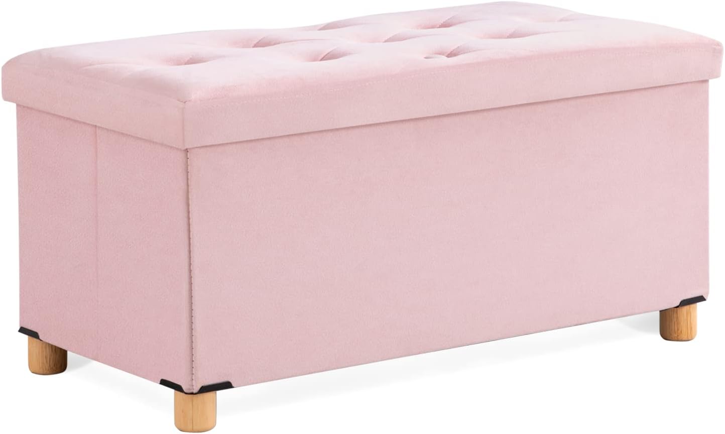 BRIAN & DANY Inches Folding Storage Ottoman Bench, Ottoma