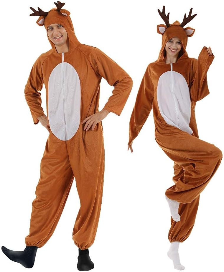 EraSpooky Christmas Reindeer Adult Costume Unisex Deer Anima