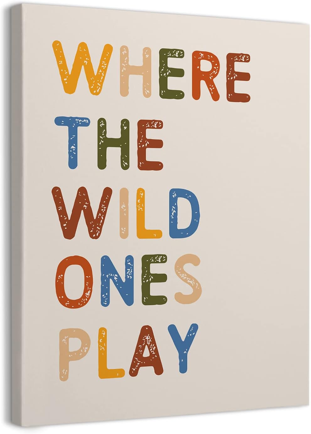 WODMIS Play Room Wall Decor,Kids Where The Wild Ones Play