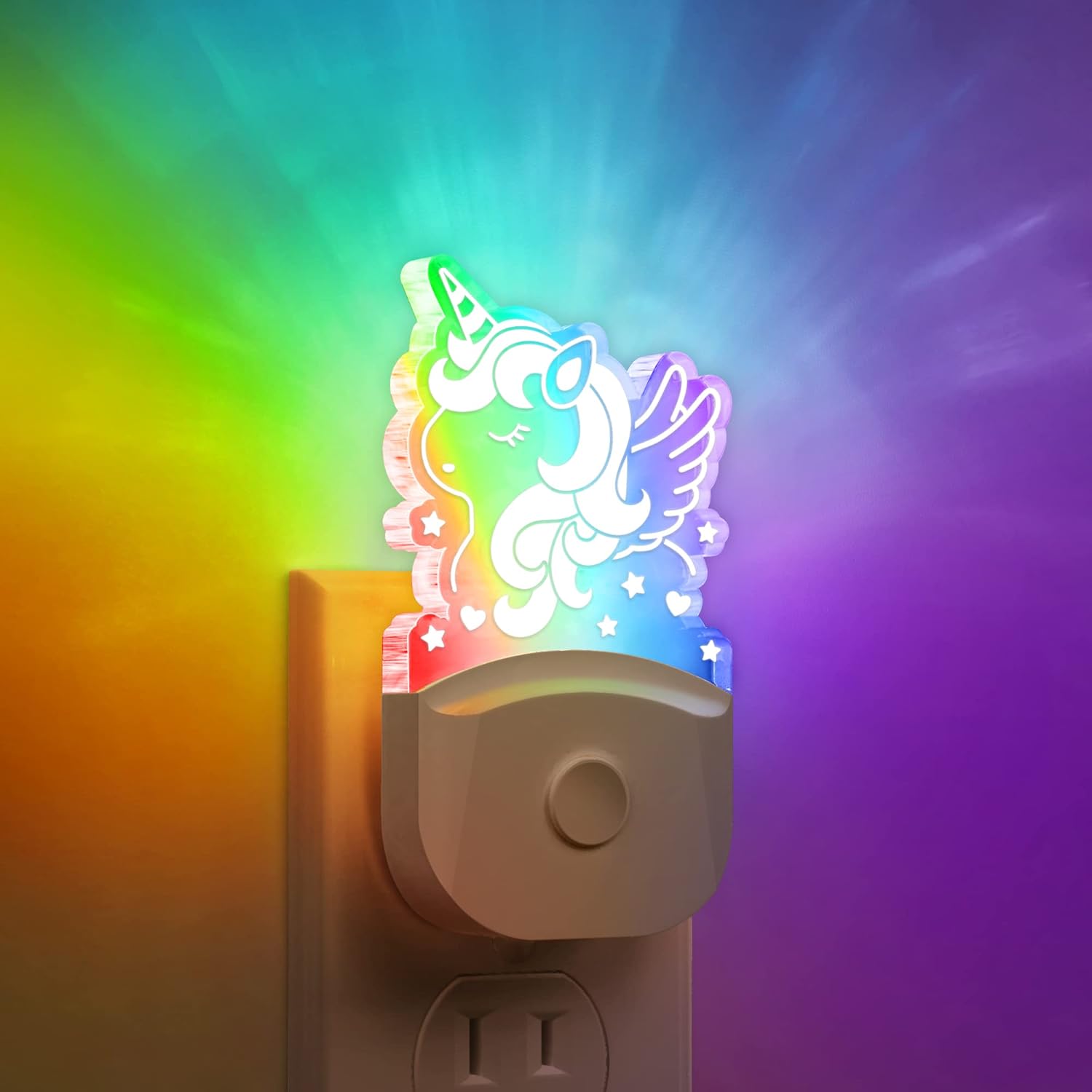 Cute Night Light for Kids [ Pack], Plug in Night