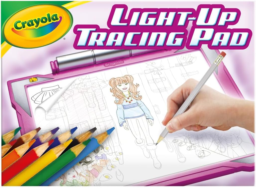 Crayola Light Up Tracing Pad Pink, Art Kit for