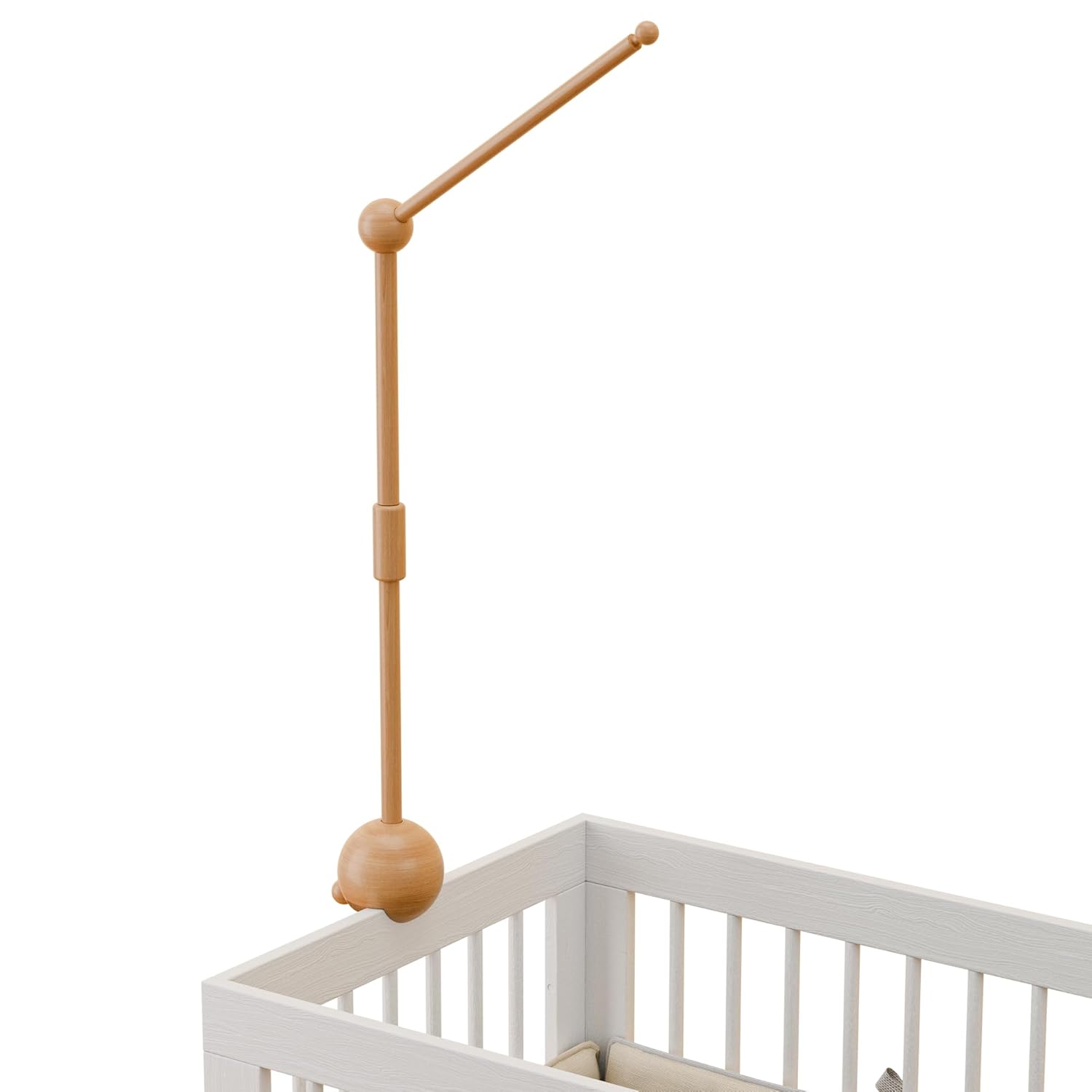 Baby Crib Mobile Arm, Inch Crib Mobile Stand,Wooden Mobi