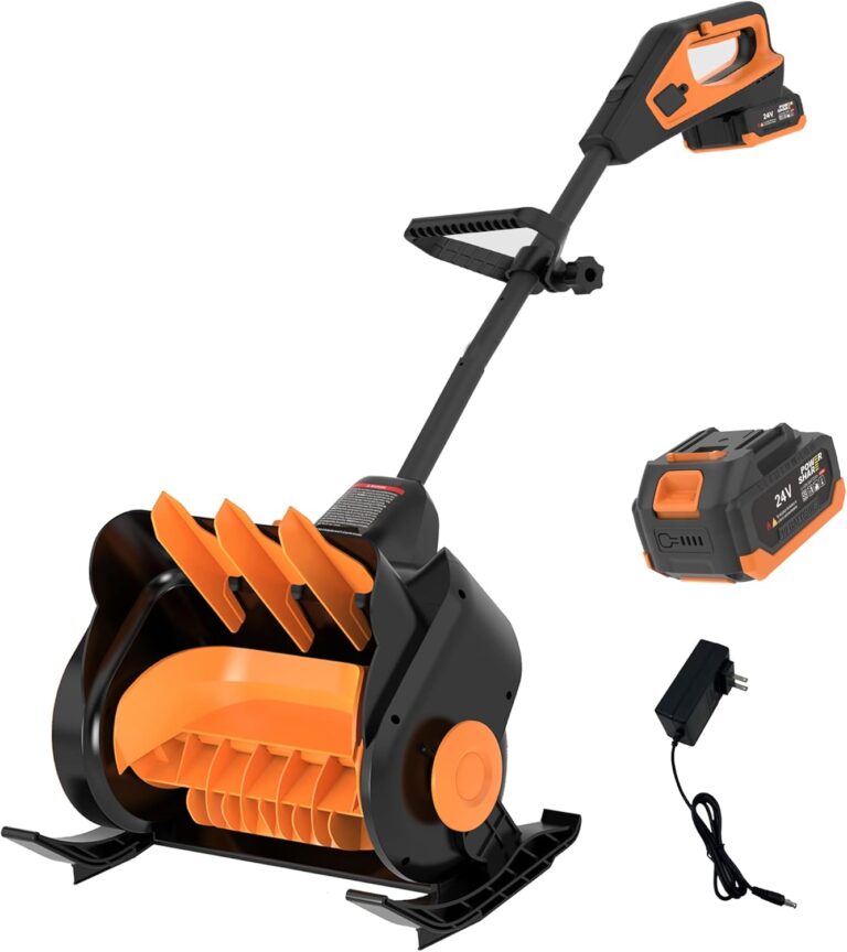 Snow Blower V Ah Cordless Electric Snow Shovel,Brushl