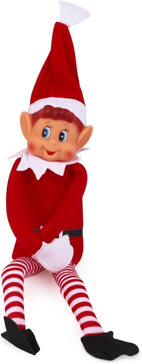 Christmas Elf Behaving Badly Plush Toy | Novelty Long Bendy