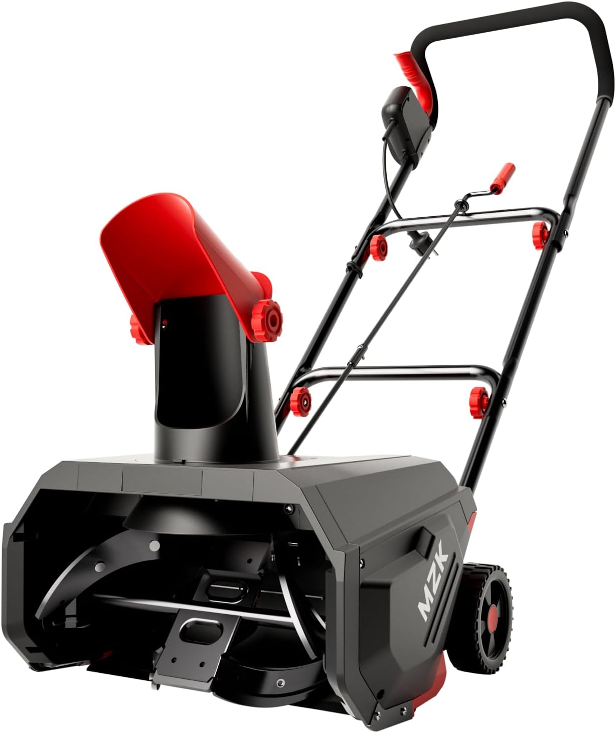 MZK Inch Electric Walk Behind Snow Blower with LED Light,