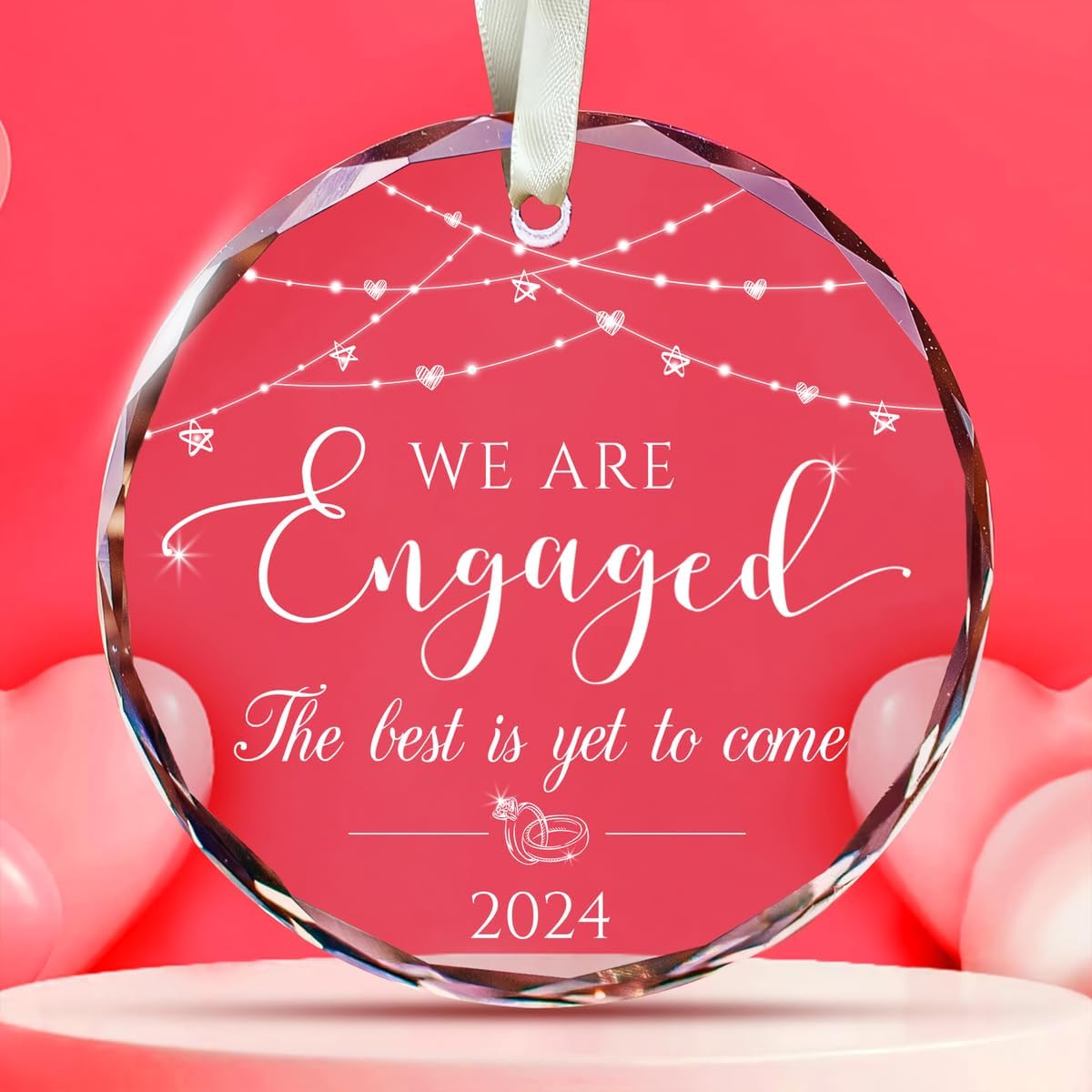 Engaged Ornament Gifts for Newly Engaged Couples