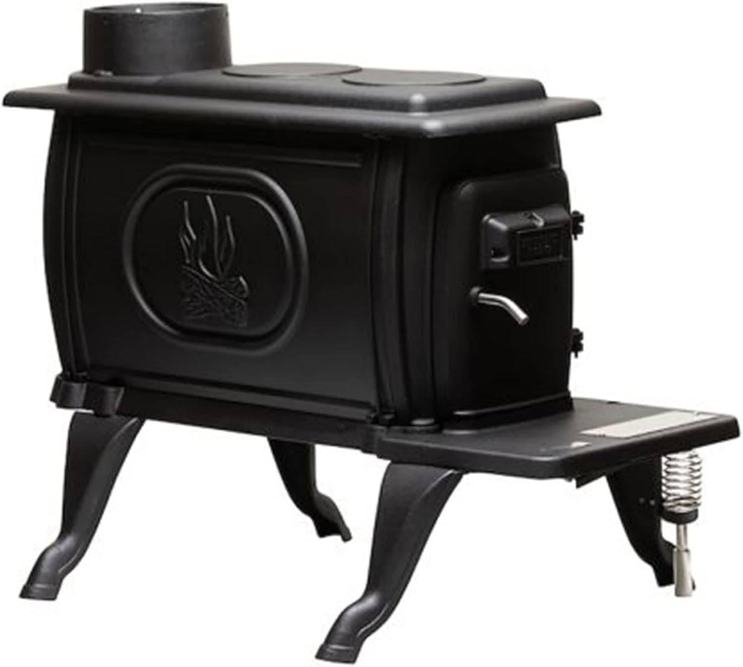 US Stove Company Rustic Square Foot Clean Cast Iron