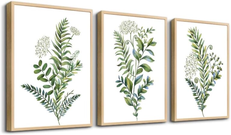 Natural Wood Frame Pieces Framed Wall Art For Living