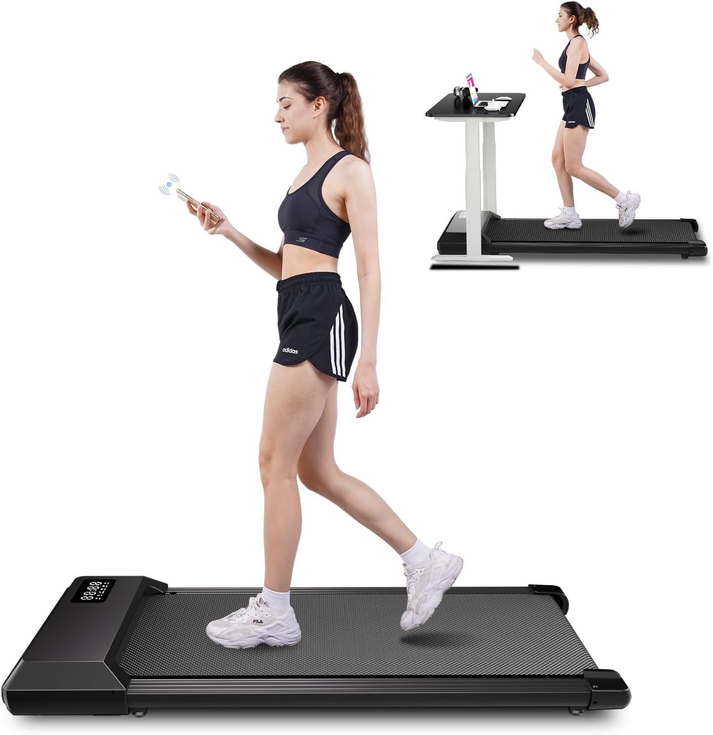 SupeRun Walking Pad, Under Desk Treadmill, in Portable