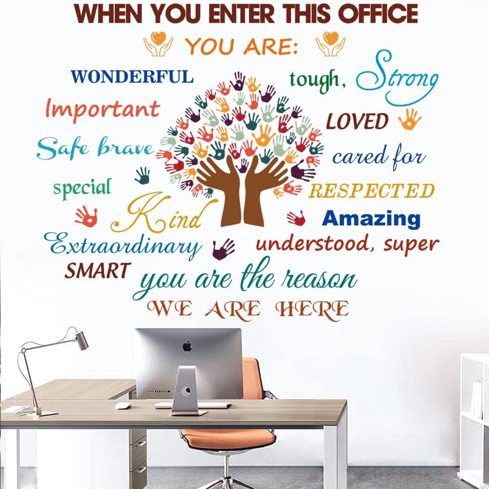 Office Wall Stickers Inspirational Quotes Decals Peel and St