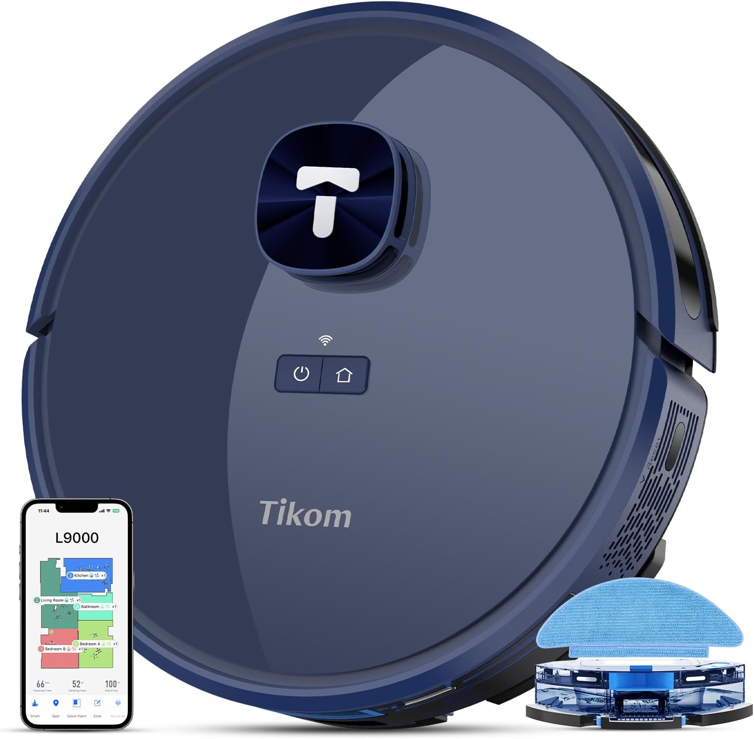 Tikom Robot Vacuum and Mop Combo, LiDAR Navigation, L Ro