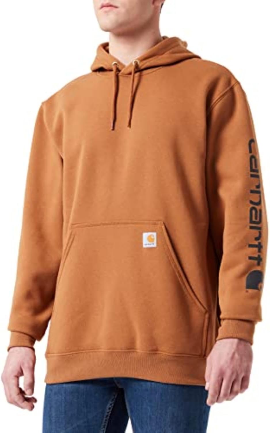 Carhartt Men's Loose Fit Midweight Logo Sleeve Graphic Sweat