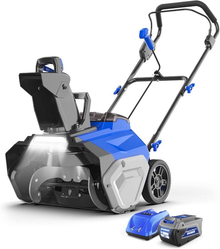 Cordless Snow Blower V " Electric, Brushless Battery Pow