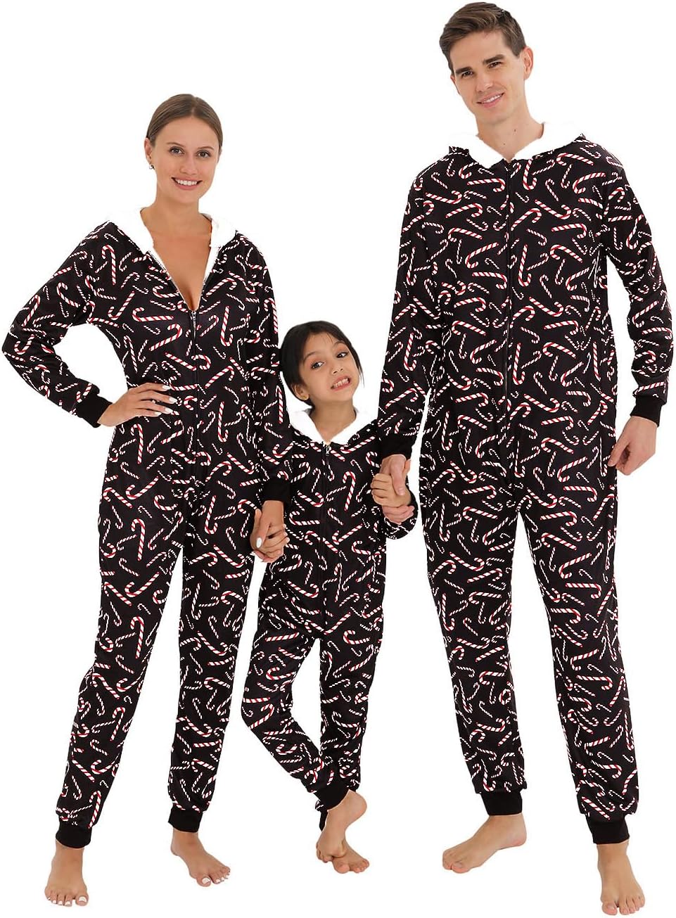 YEAXLUD Matching Family Pajamas Christmas Onesie Jumpsuit Zi