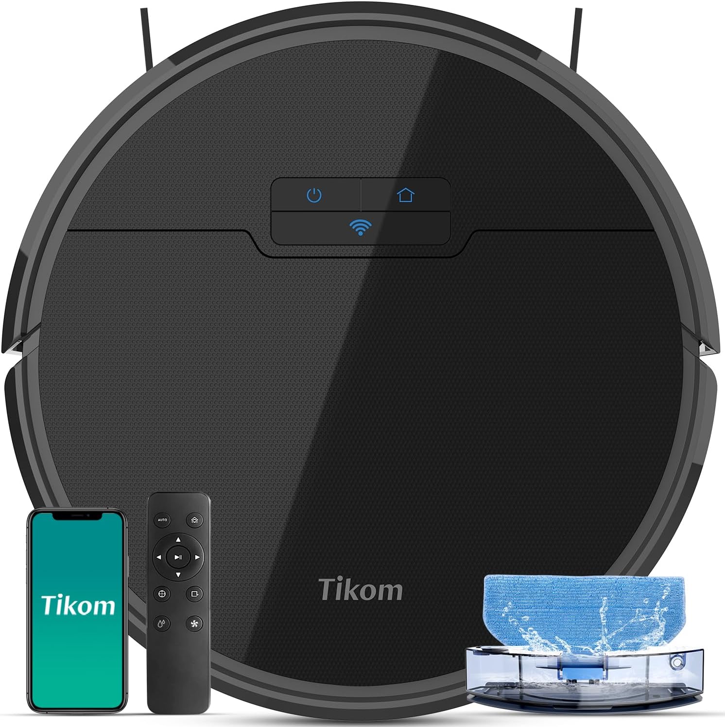 Tikom Robot Vacuum and Mop Combo, Robot Vacuum Cleaner with