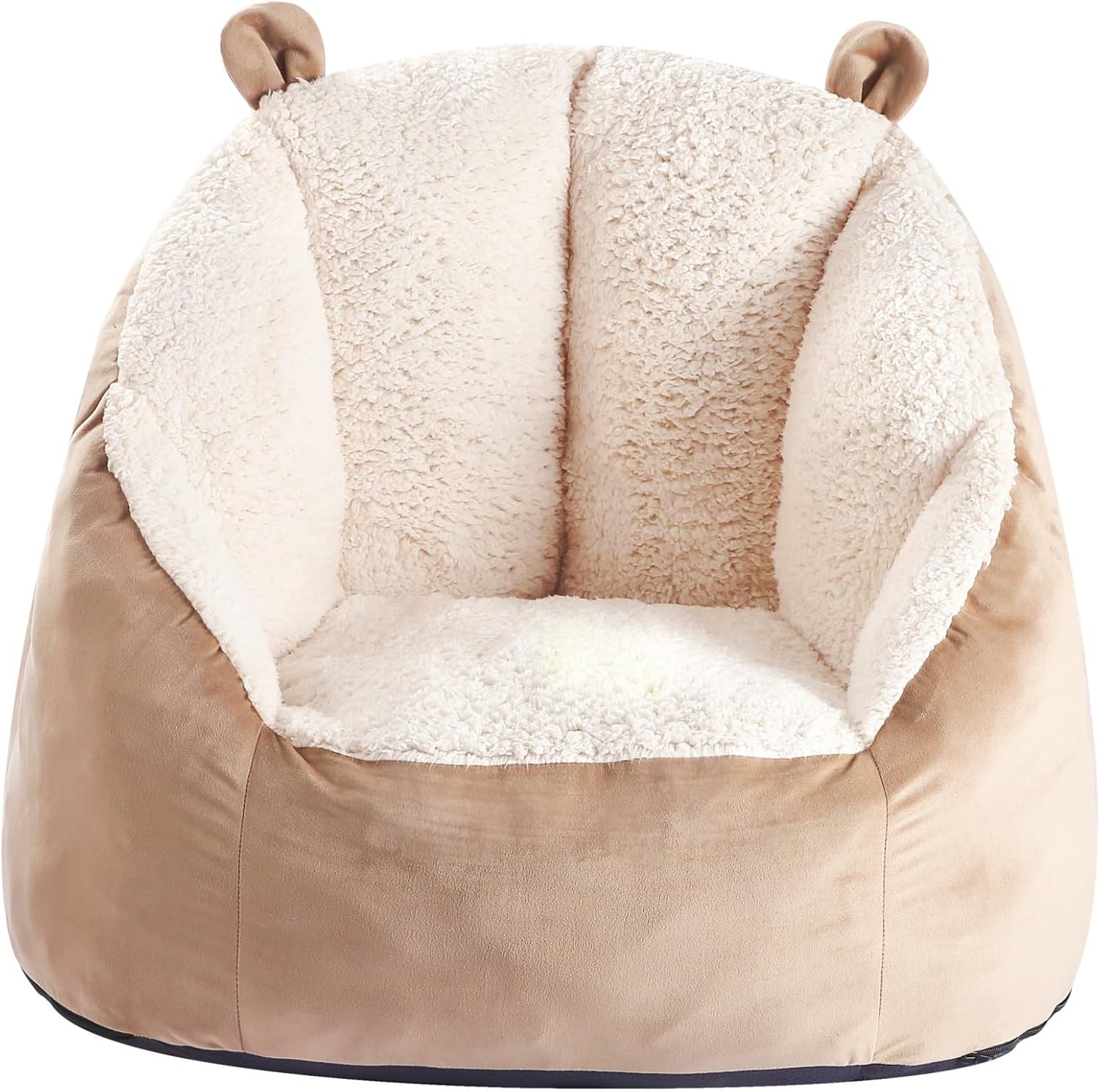 Cute Soft Bean Bag Chair for Kids with Fluffy Bear