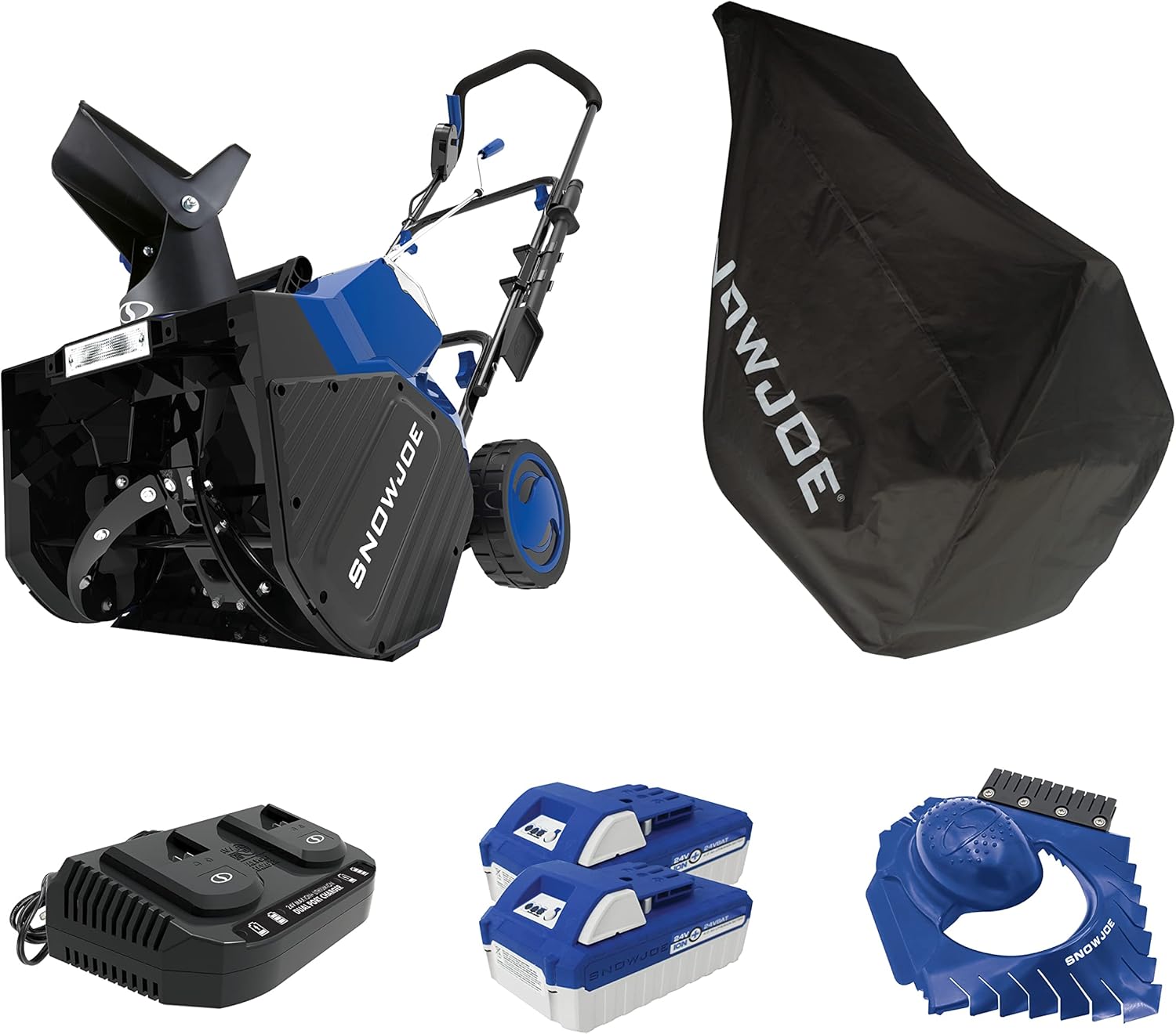 Snow Joe Volt Cordless Snow Blower Bundle, Inch Snow C