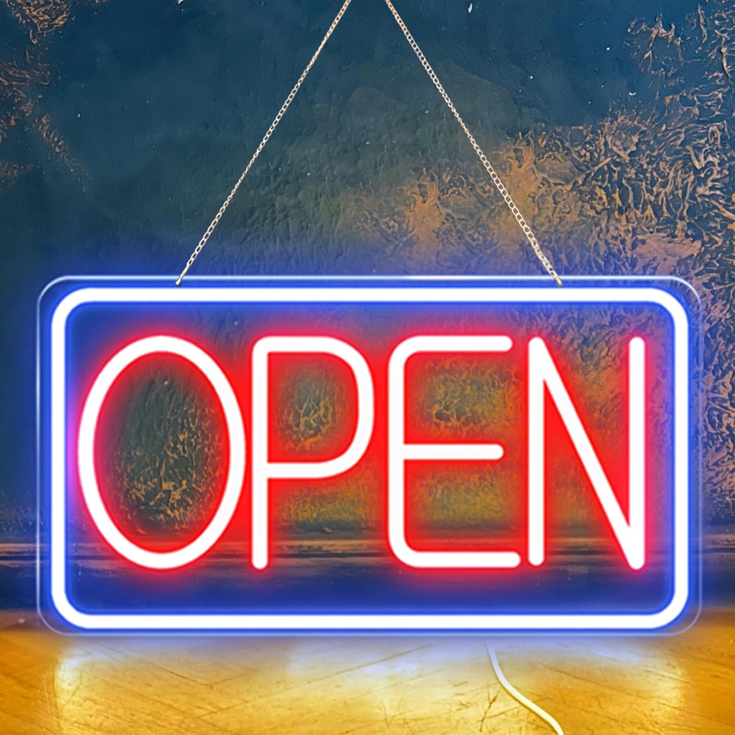 Led Neon Open Signs for Business, "X " Open Signs, Power