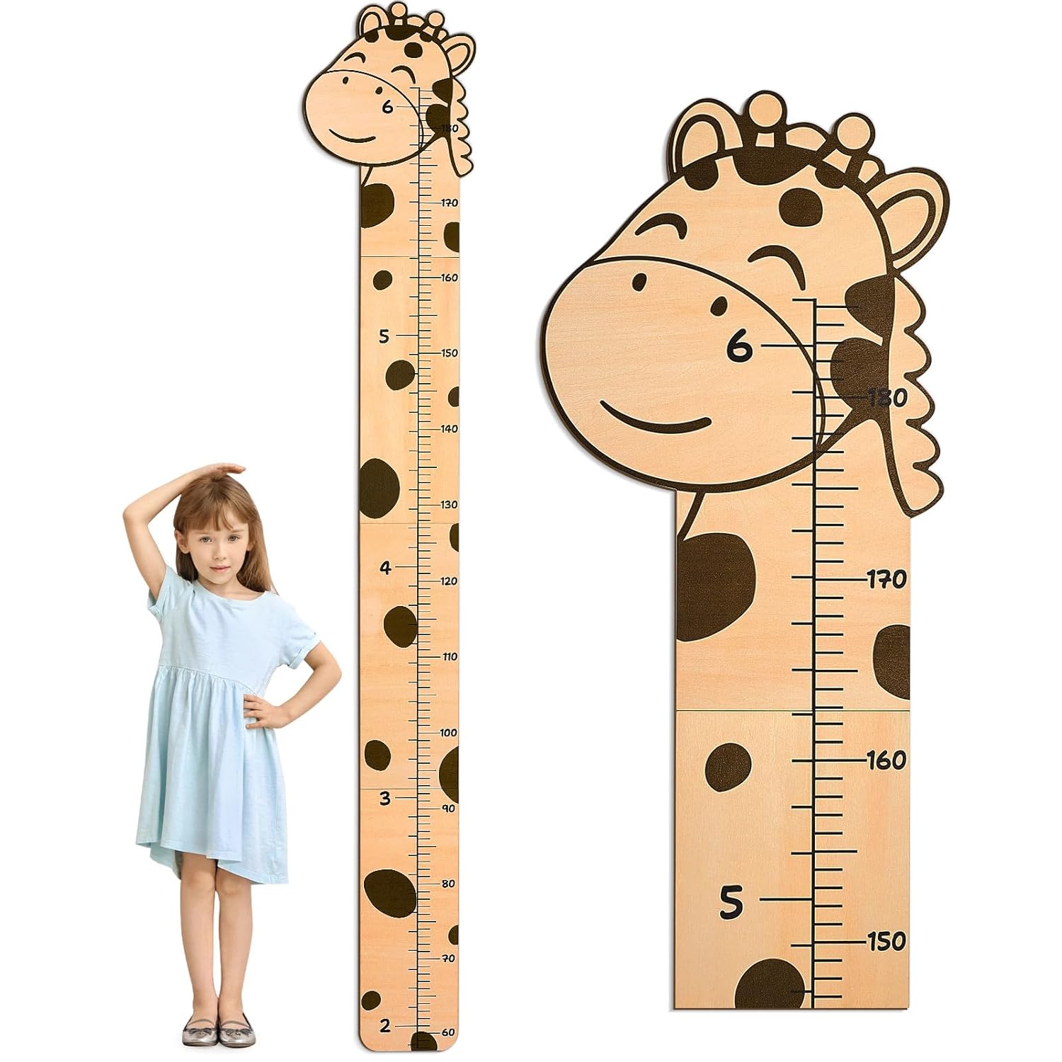 Beinou Growth Chart for Wall Wood Height Chart for Kids