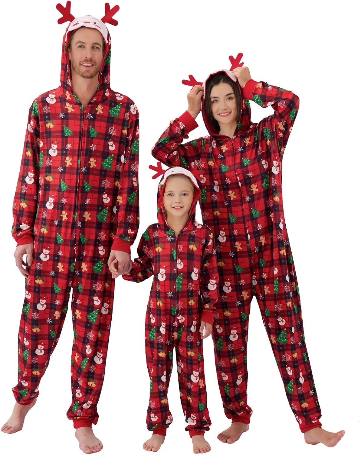 Weixinbuy Christmas Pajamas for Family Matching Family Chris