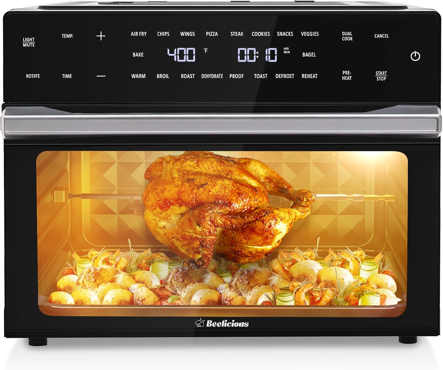 QT Extra Large Air Fryer, In Air Fryer Toaster Oven