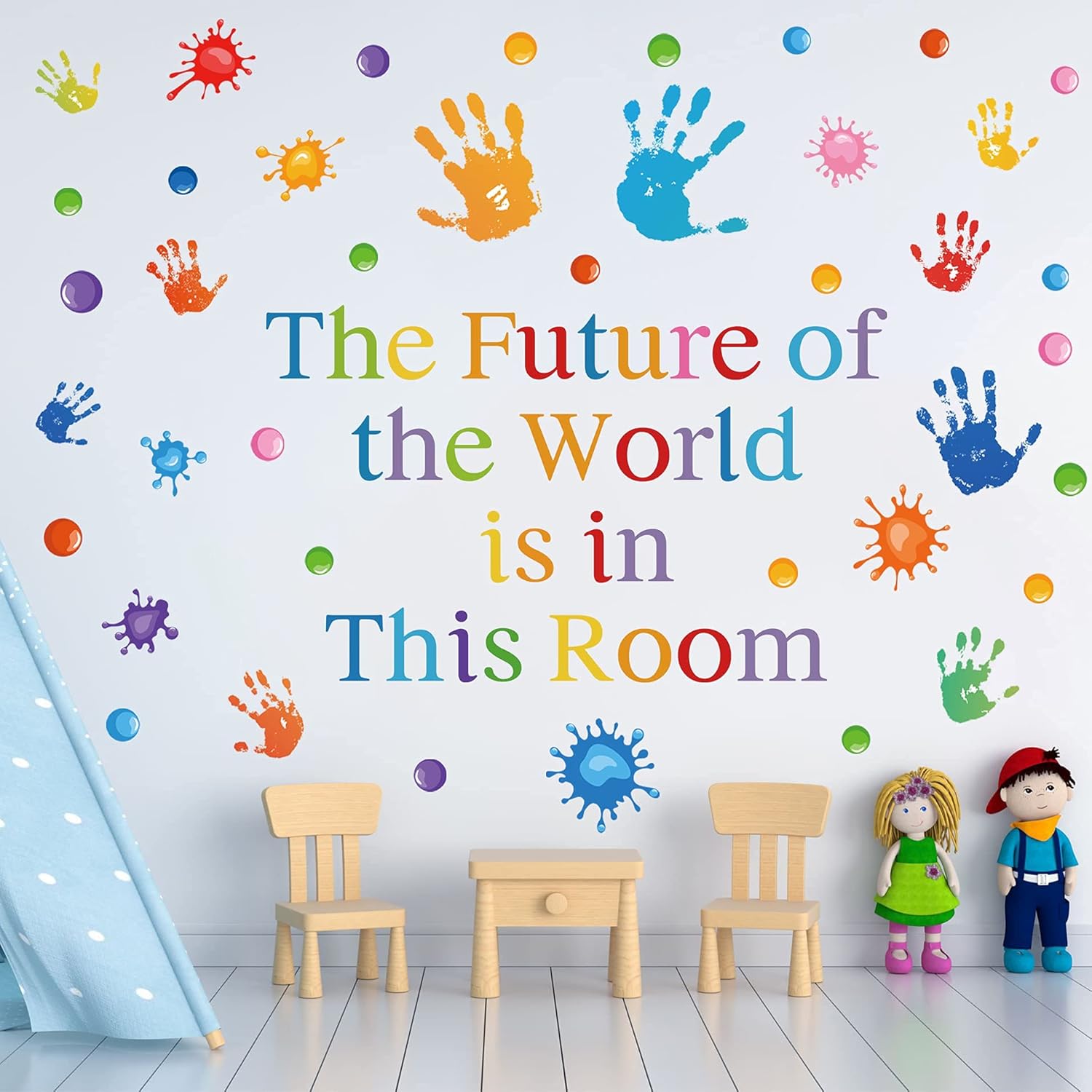 Colorful Inspirational Quotes Wall Decals Vinyl Paint Splatt