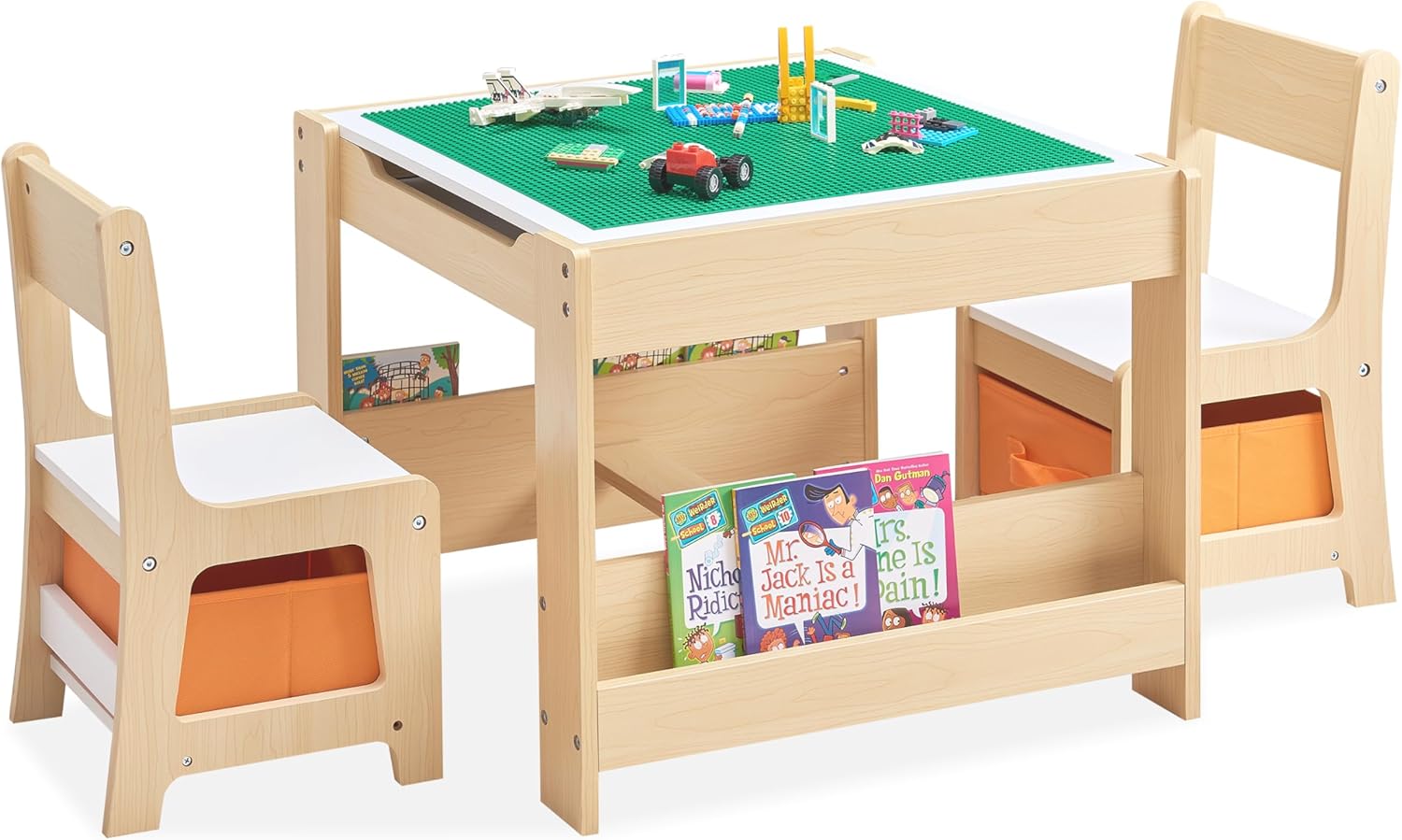 Kids Table and Chair Set, in Wooden Activity