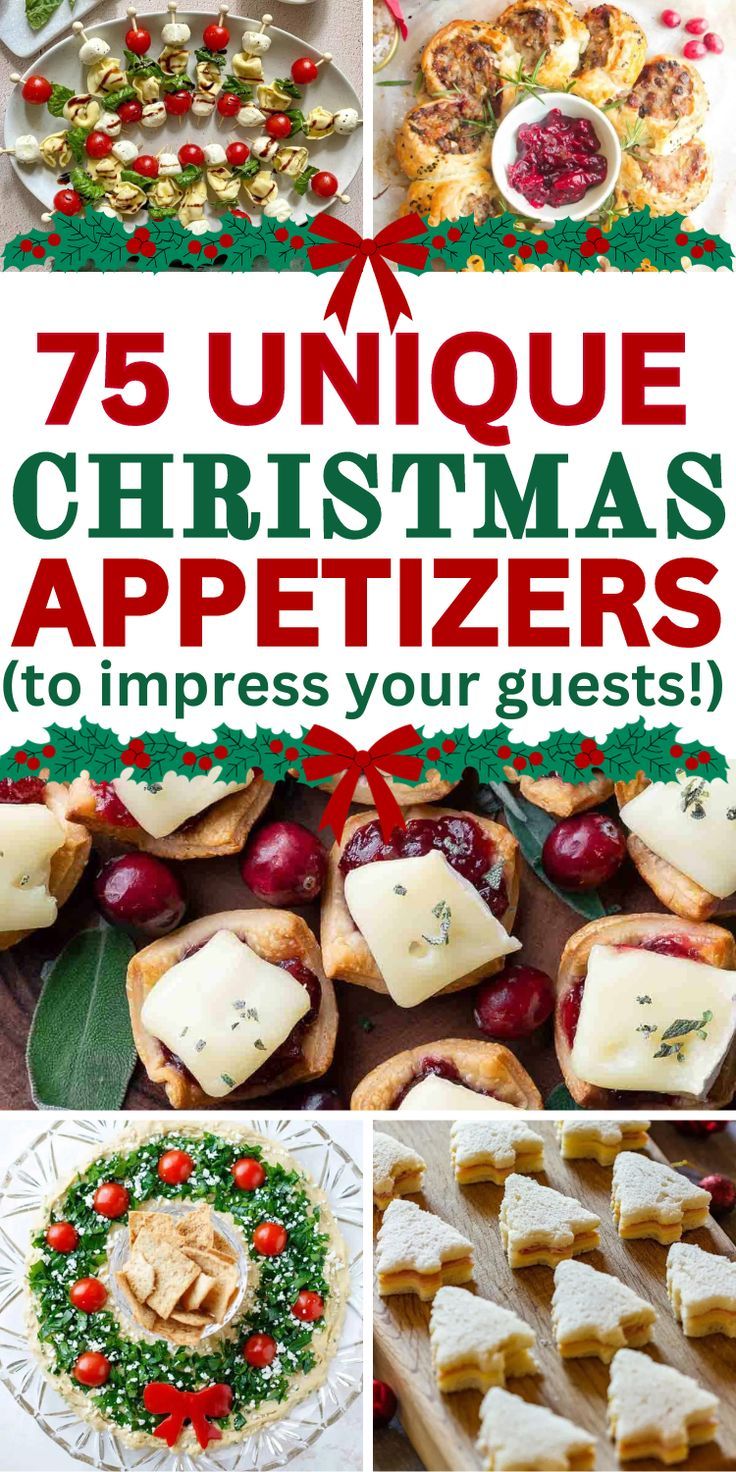 75 Best Christmas Party Appetizers and Holiday Snacks (fun Christmas food ideas!)