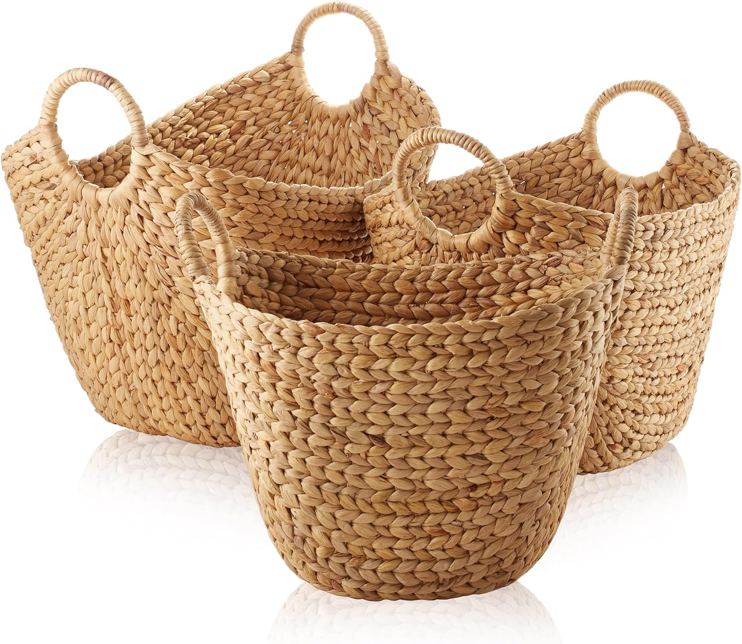 Casafield Set of Multipurpose Boat Baskets with Handles