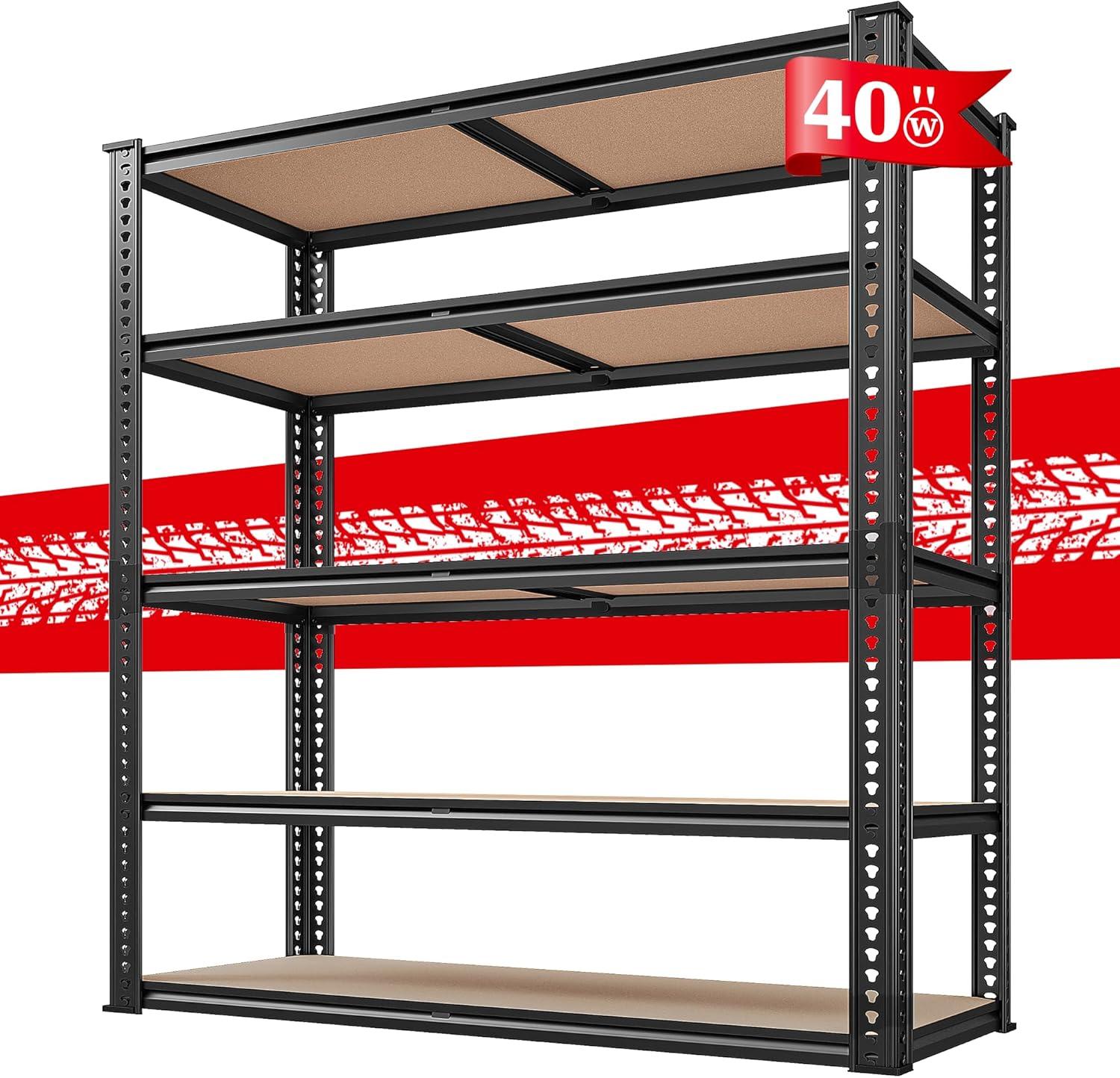 REIBII ''H Garage Shelving LBS Storage Shelves Heavy D