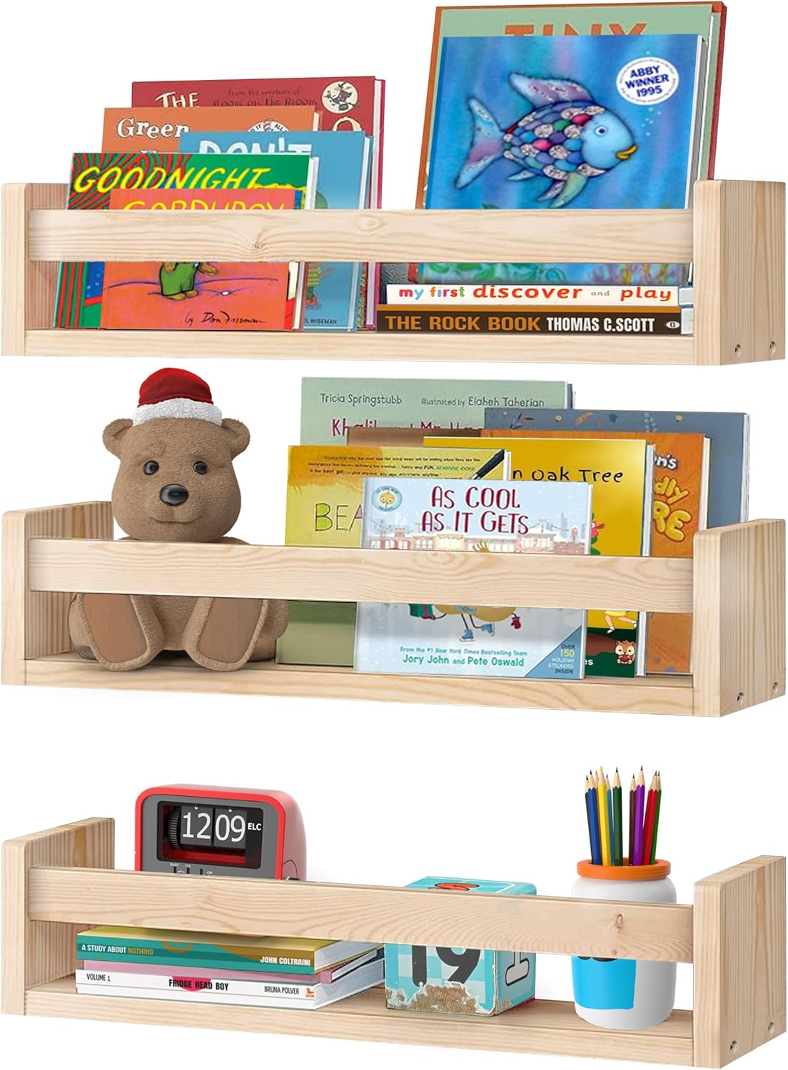 Floating Nursery Book Shelves Wall x inch Pack Baby