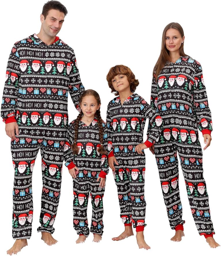 PYAEAS Christmas Onesie Pajamas Family Vacation Novelty One